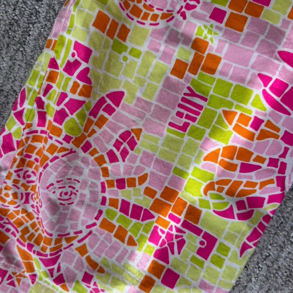 Lilly Pulitzer multicoloured mosaic print colorful capri pants - Picture 4 of 6